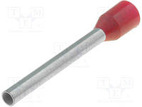 H1.5/24R Bootlace ferrule; insulated; copper; Insulation: polypropylene