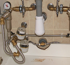 Косинець труба-внутрішня різьба DISPIPE 25х1 на гофровану трубу нержавіючу, фото 3