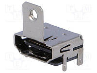 HDMI-S-RA-SMT-MF Connector: HDMI; socket; with holder; PIN:19; gold plated; SMT