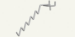 Гачок-змійка похилий на перфорацію, довжина 330 мм