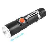 Тактический фонарь фонарик POLICE BL-616 светодиод T6 158000W Зарядка от USB 3 режима ручной фонарик