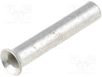 TUL-NI-00307 Bootlace ferrule; non-insulated; copper; 0.34mm2; 8mm; tinned