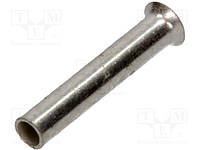 TUL-NI-00508/E Bootlace ferrule; non-insulated; copper; 0.5mm2; 8mm; tinned