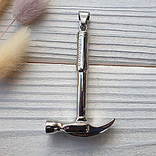 Чоловічий кулон "Будівельний молоток" із нержавіючої сталі Xuping, ювелірна біжутерія Stainless Steel Jewelry, фото 2