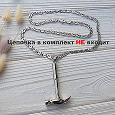 Чоловічий кулон "Будівельний молоток" із нержавіючої сталі Xuping, ювелірна біжутерія Stainless Steel Jewelry, фото 4