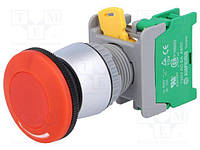 LEB22-1-O Switch: emergency stop; NO; red; Pushbutton: mushroom