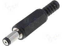 PC-0.8/5 Plug; DC mains; female; 5mm; 0.8mm; straight; soldered, on cable