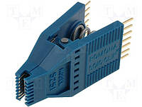 POM-5251 Test clip; SOIC; PIN:14; blue; Row pitch:19.18/10.41mm