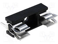 ZH10-G Fuse holder; tube fuses; 5x20mm; 6.3A; Pitch:22mm; Colour: black