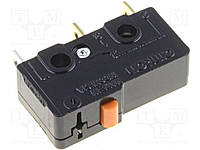 SS-01-E Microswitch; without lever; SPDT; 0.1A/125VAC; 0.1A/30VDC; IP40 Сила перемикання 0.25Н