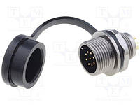 ST1212/P9 Connector: circular; socket; ST12; male; PIN:9; IP67; 125V; -25÷85°C