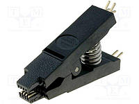 SV-SOIC8 Test clip; SOIC; PIN:8; black; gold plated