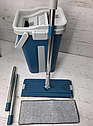 Швабра з відром з автоматичним віджимом (2 змін насадки) Scratch Anet Синій Швабра для миття підлоги, фото 2