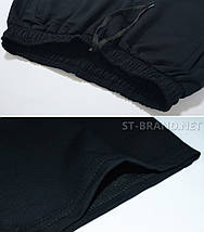 3ХL, 4XL, 5XL. Зручні та практичні чоловічі спортивні штани ST-BRAND, Батал - темно-сині, фото 4