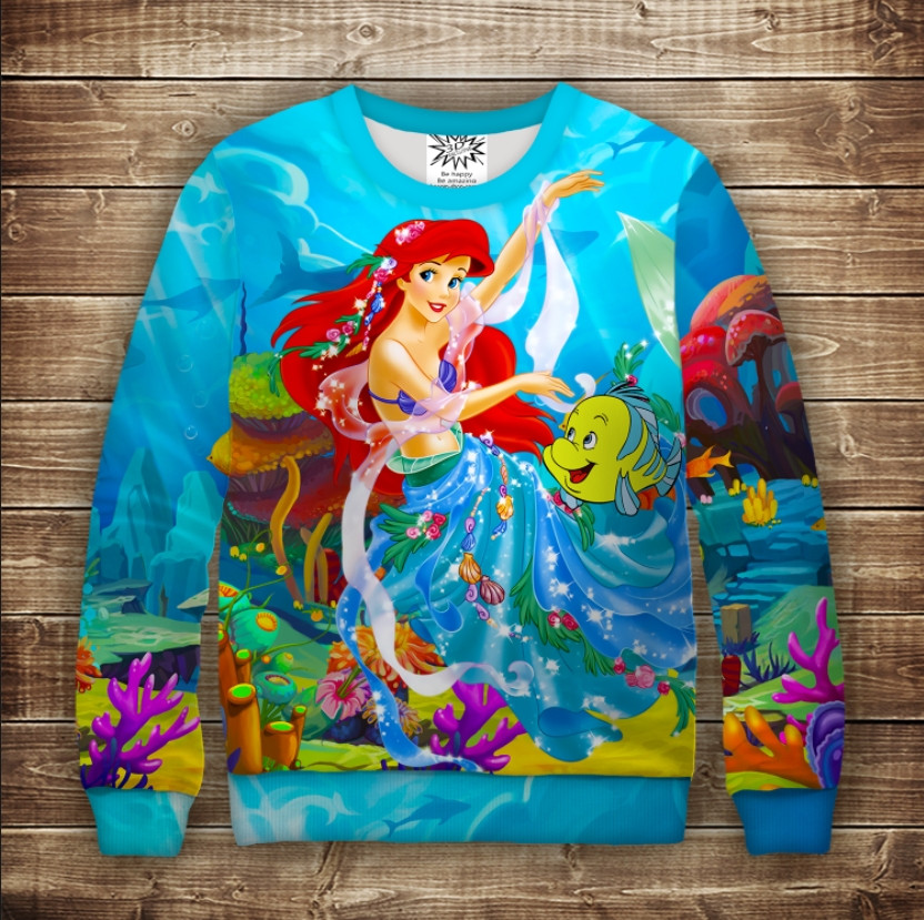 Світшот 3D ARIEL Русалонька
