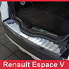 Захисна накладка на задній бампер для Renault Espace V 2014-2020, LIFT 2021+ /нерж.сталь/