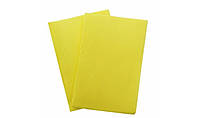 Одноразовая салфетка (нагрудник) под инструмент нескользящая, ламинированная бумага 45*32см (125шт), цвета Желтый