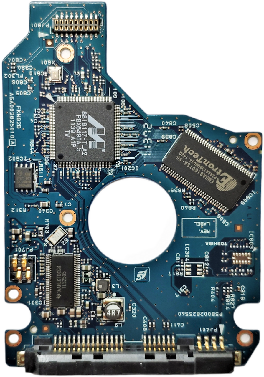 Плата HDD PCB G002825A FKN82B A5A002825010 Toshiba MK7559GSM MK1059GSM