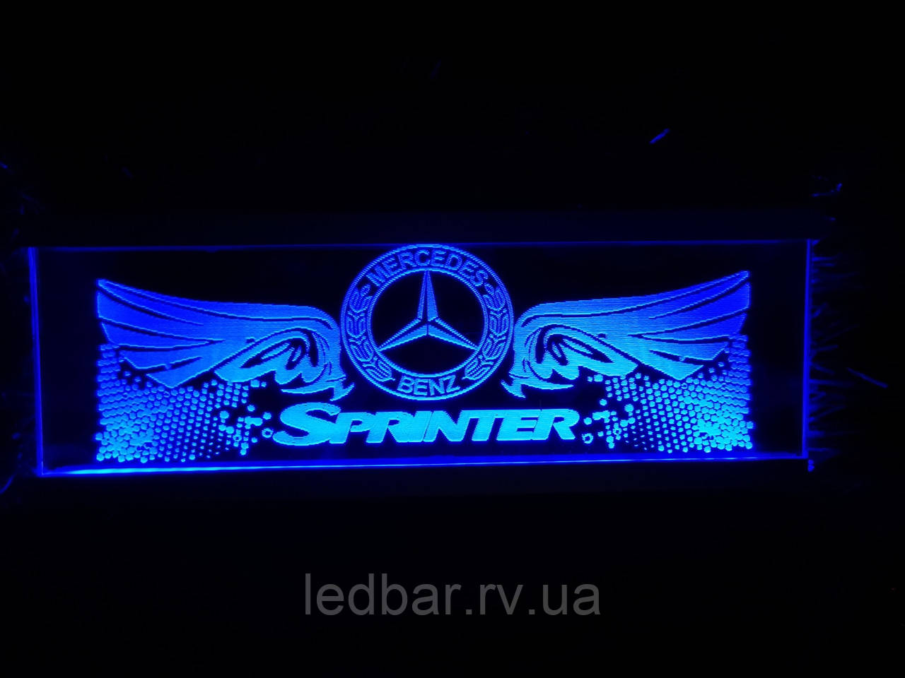 Світлодіодна табличка для вантажівки і буса, Mercedes 15х40 см