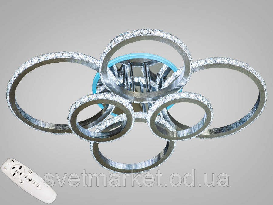 Кришталева LED-люстра з RGB-підсвіткою 8304/6NEW HR LED RGB dimmer