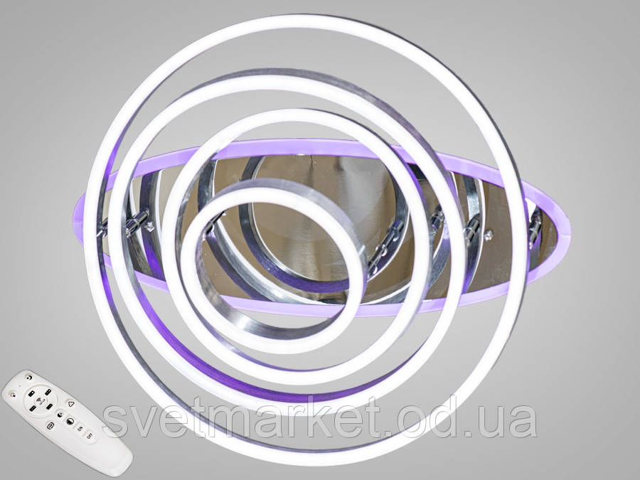 Стельова світлодіодна люстра з димером 7005/4NEW HR LED 3color dimmer
