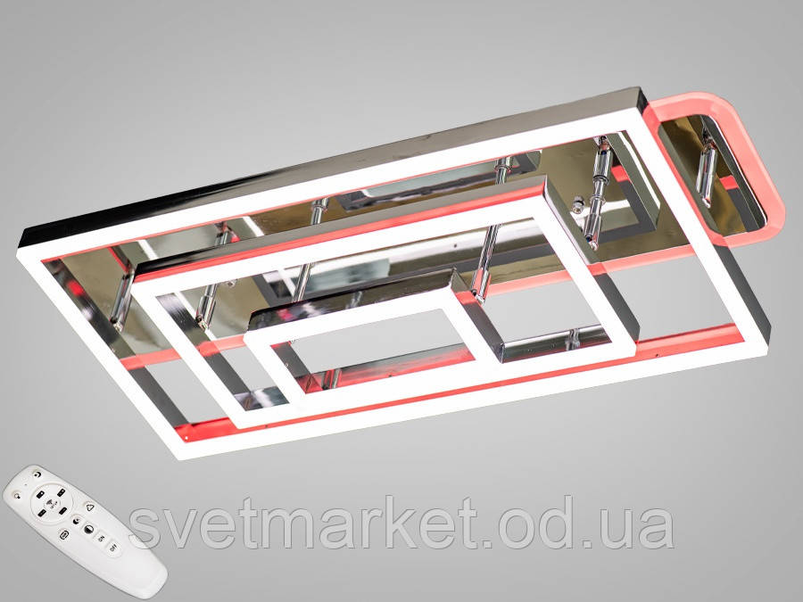 Стельова світлодіодна люстра з димером 7007HR LED 3color dimmer