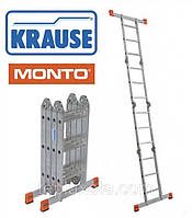 Шарнірна 4-секційна драбина KRAUSE Monto 4х3 щаблі