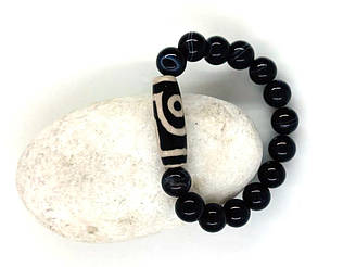 Браслет ДЗІ 2 очі - Гармонія та щастя у відносинах