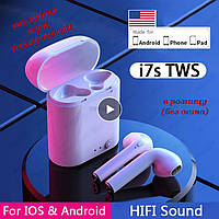 Бездротові вакуумні Bluetooth-навушники СТЕРЕО гарнітура TWS Apple AirPods Pro inPods i7s mini s (10)