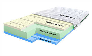 Смарт Айленд (11 см) 120*60 з Memory та натуральним латексом. Дитячий матрац в ліжечко для новонароджених.