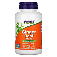 Экстракт корня имбиря, NOW Ginger Root 550 mg 100 капсул