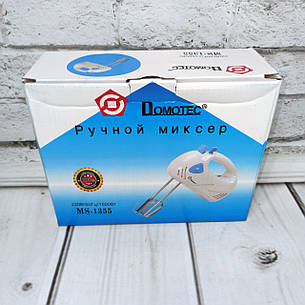 Міксер DOMOTEC MS-1355 200W 7 швидкостей, фото 1
