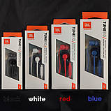 Навушники JBL T110 Tune дротова гарнітура червона, фото 5