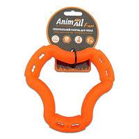 Фото - Игрушка для собаки AnimAll Игрушка  Fun кольцо 6 сторон, оранжевый, 15 см 