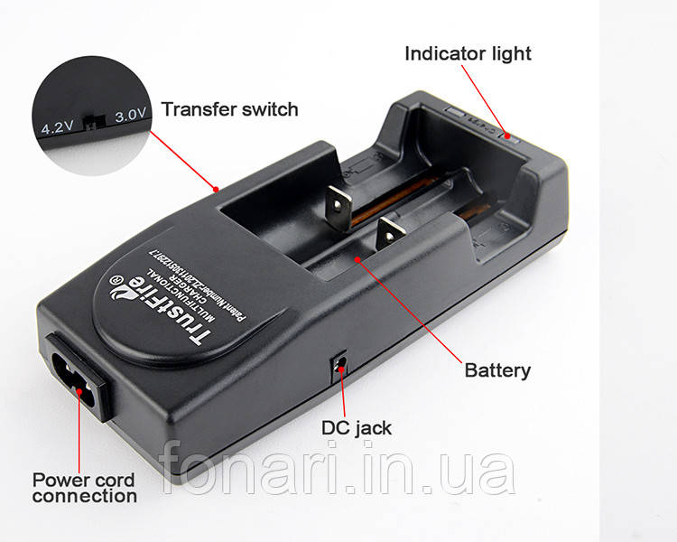 TrustFire TR-001 - Зарядное устройство для Li-Ion аккумуляторов - фото 6 - id-p426810437