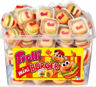 Конфеты Желейные Trolli mini Burger мини Бургеры 60*10 г Германия - фото 6 - id-p346090784