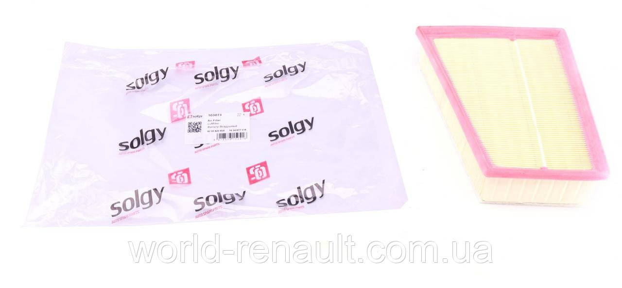 SOLGY (Іспанія) 103073 — Повітряний фільтр на Рено Меган 3, Рено Флюенс 1.5dci K9K