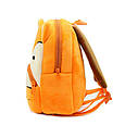 Дитячий міні рюкзачок для малюків Лисичка маленький для садочка м'який велюр дошкільний помаранчевий жовтий, фото 4