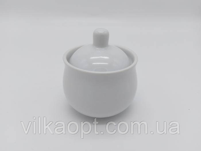 Цукорниця керамічна біла для кафе D 8 cm H 7 cm 250 мл.