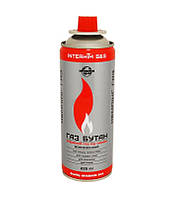 Газ бутан 225 мл для туристичних пальників, плит, обігрівачів, грилю — всесезонний кемпінговий газ INTERHIM