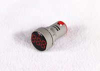 Сигнальная арматура индикатор с вольтметром AD101-22VM Красная ST 595 R