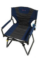 Кресло складное Time Eco ТЕ-27 АD-120, раскладной туристический стул со спинкой, Синий