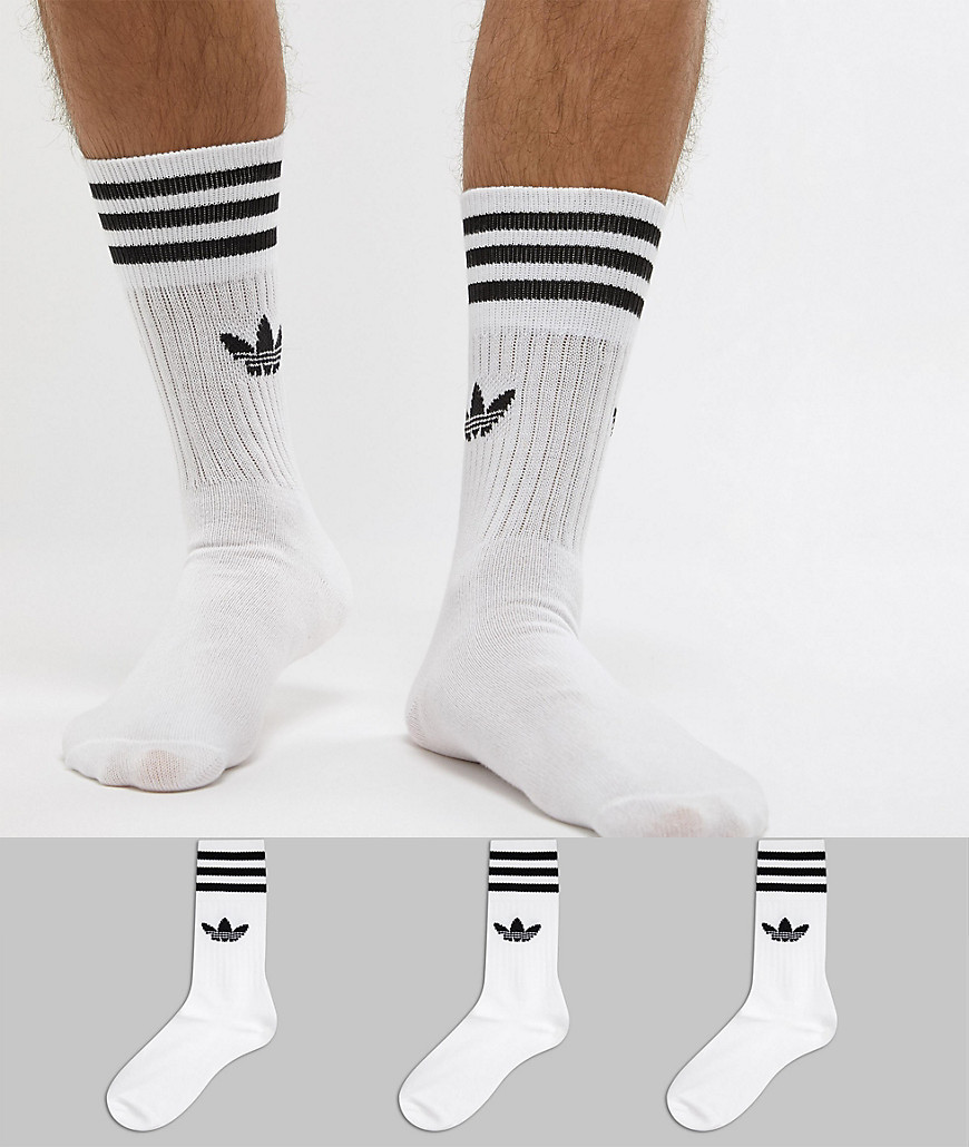 Мужские 41-45 Белые высокие носки Адидас на голень полу гетры носки Adidas высокое качество - фото 5 - id-p1380270404