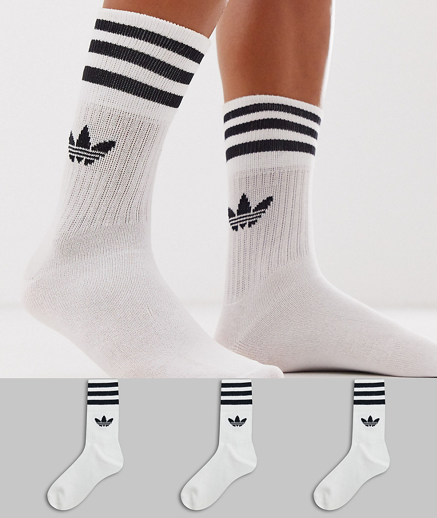 Мужские 41-45 Белые высокие носки Адидас на голень полу гетры носки Adidas высокое качество - фото 6 - id-p1380270404