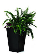 Горшок для цветов 55,4 л Medium Rattan Planter вазон высокий, стилизованный под натуральный ротанг, коричневый