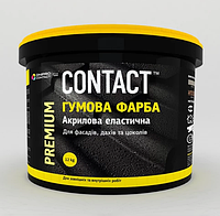 Резиновая краска для шифера, бетона и оцинковки "CONTACT" 6 кг Вишневый RAL-3009