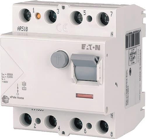 Диф. реле Eaton HNC xPole Home 4p 25A 30mA 197293, фото 1