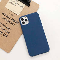 Чехол Fiji Soft для Apple Iphone 12 Pro Max силикон бампер темно-синий