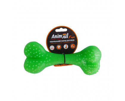 Іграшка AnimAll Fun кістка 88115, зелена, 12 см