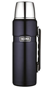 Термос вакуумний Thermos SK2010 сталевий зі складаною ручкою 1.2 л, Синій